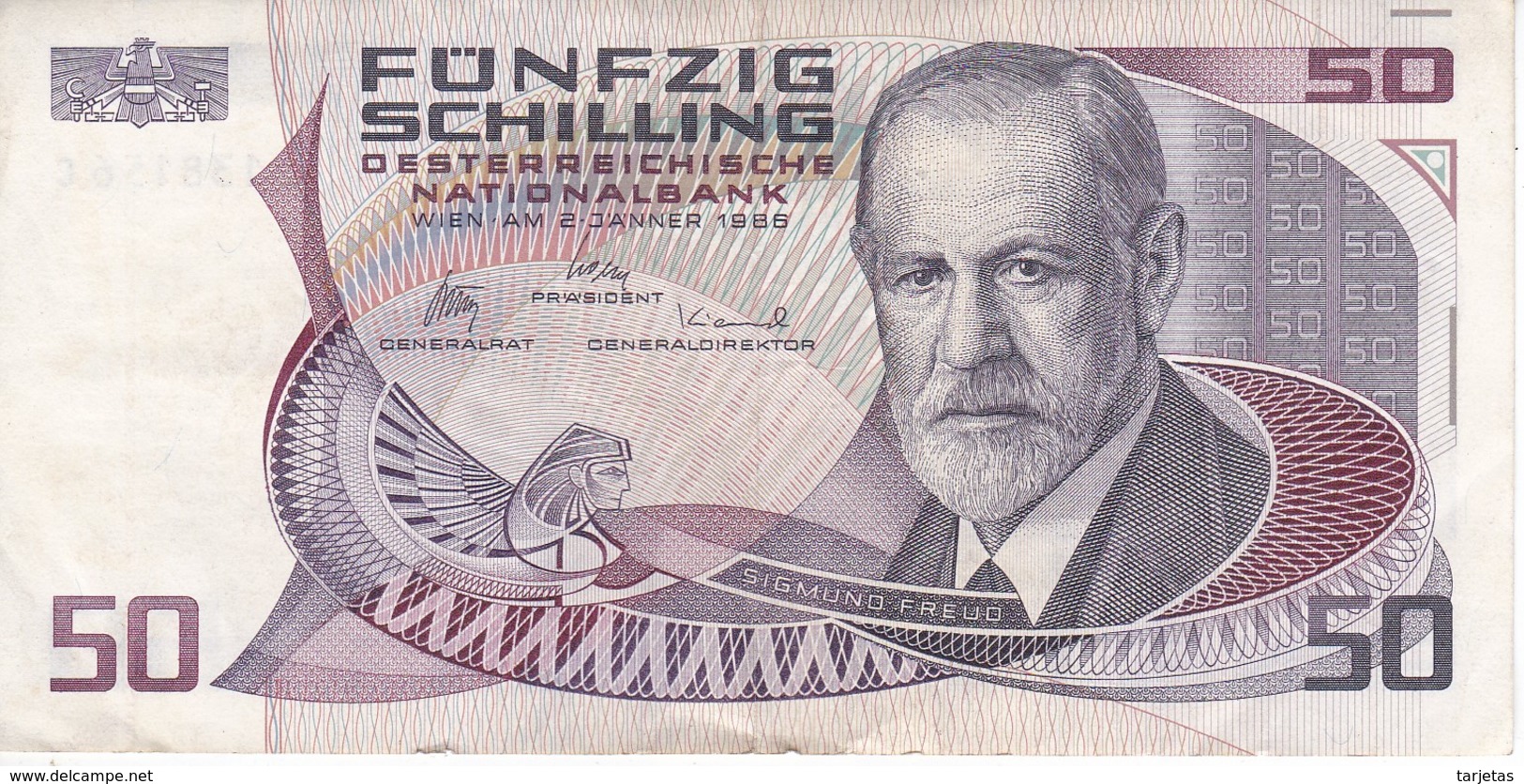 BILLETE DE AUSTRIA DE 50 SCHILLING DEL AÑO 1986 (BANKNOTE-BANK NOTE) - Austria