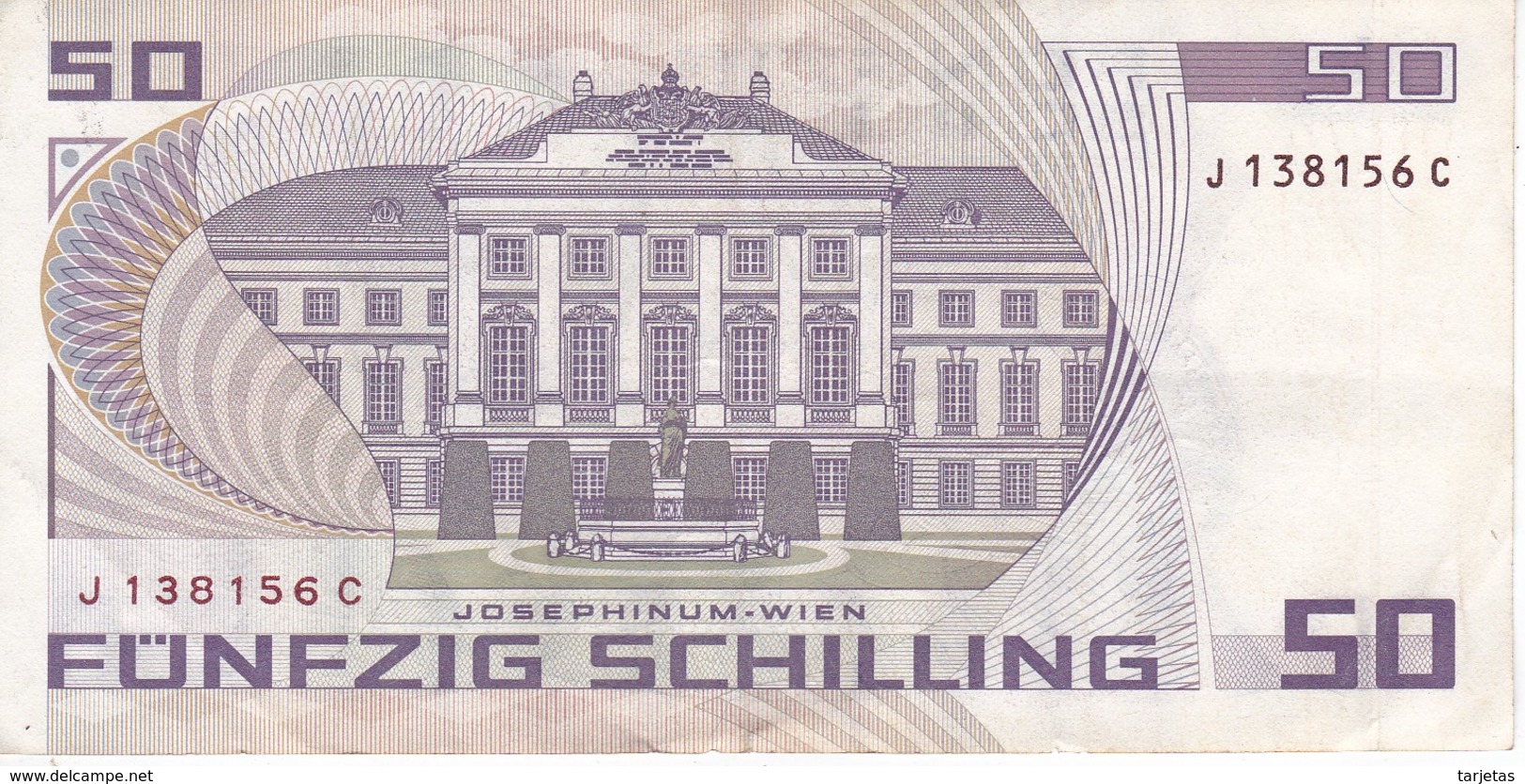 BILLETE DE AUSTRIA DE 50 SCHILLING DEL AÑO 1986 (BANKNOTE-BANK NOTE) - Austria