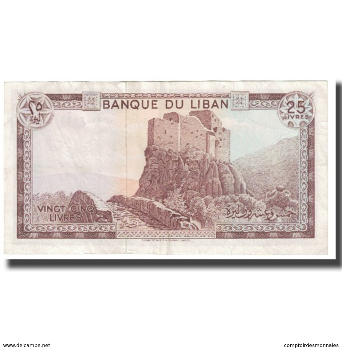 Billet, Lebanon, 25 Livres, KM:64c, TTB - Libano