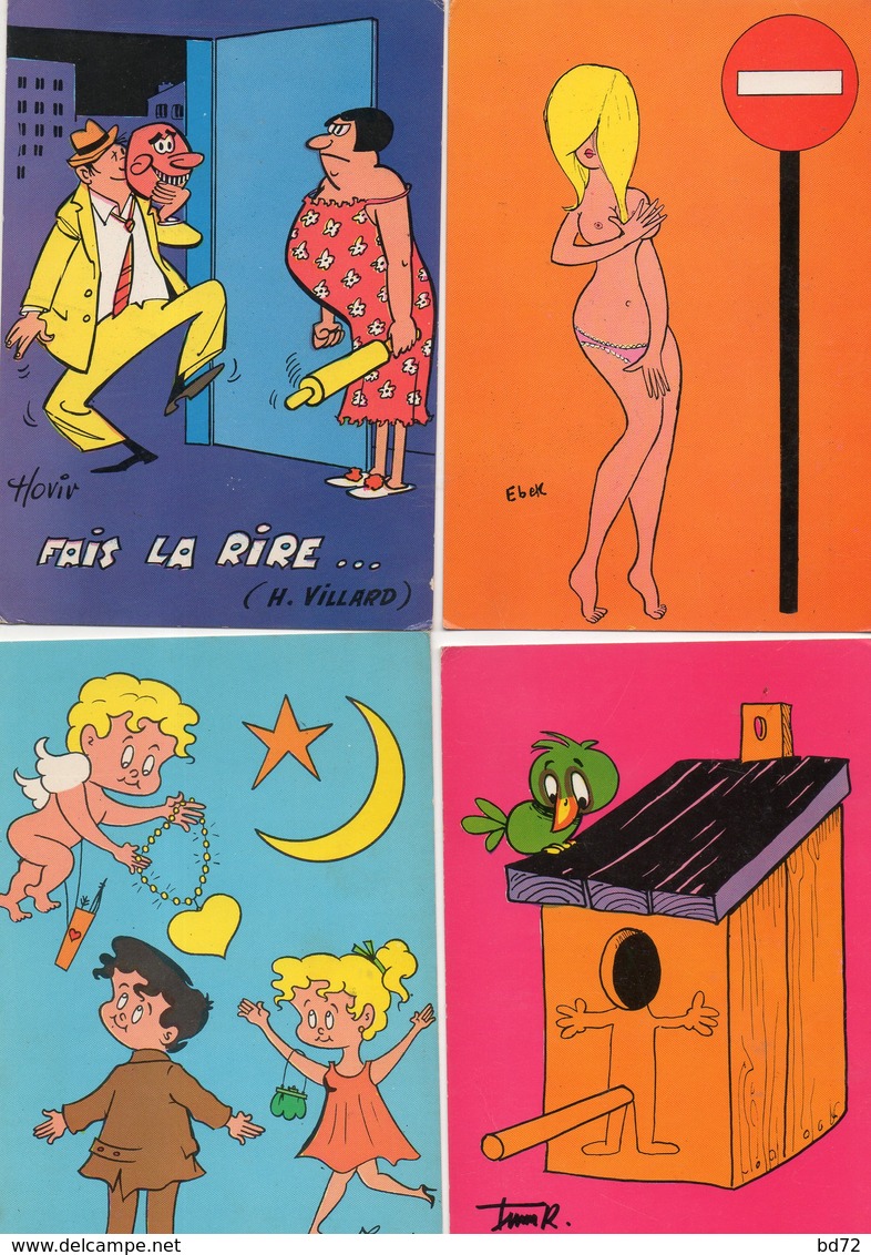 lot de 57 cartes " humour "