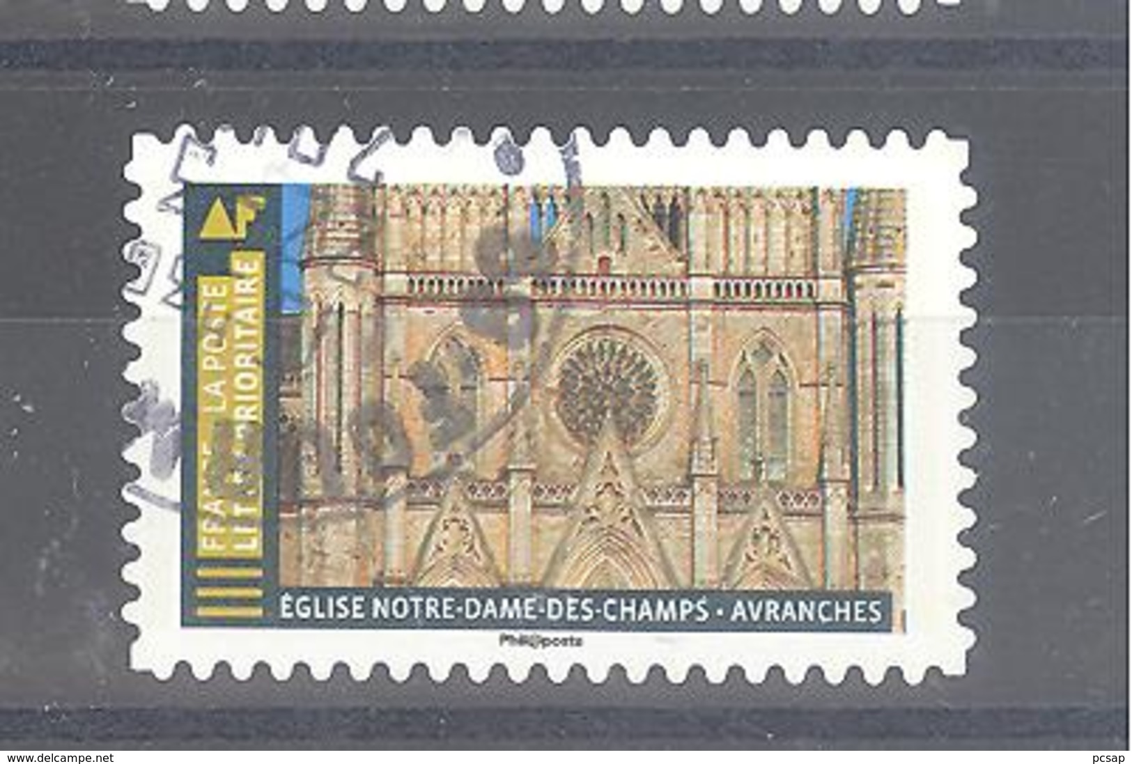 France Autoadhésif Oblitéré (Histoire De Styles Architecture - Eglise Notre-Dame Des Champs Avranches) (cachet Rond) - Oblitérés
