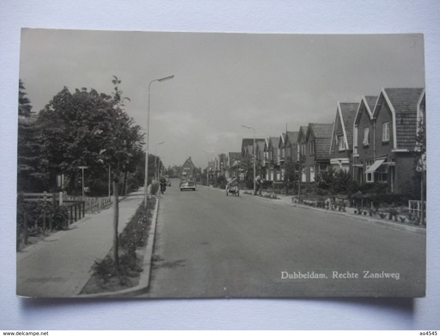 M77 Ansichtkaart Dubbeldam - Rechte Zandweg - 1958 - Dordrecht