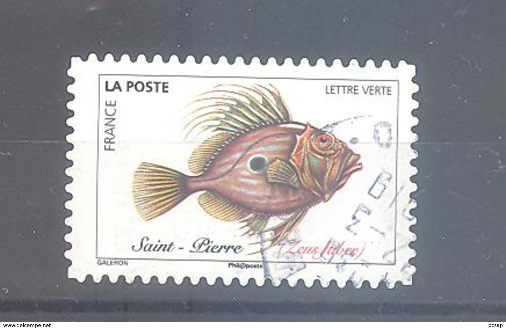 France Autoadhésif Oblitéré (Poissons De Mer - Saint-Pierre) (cachet Rond) - Oblitérés