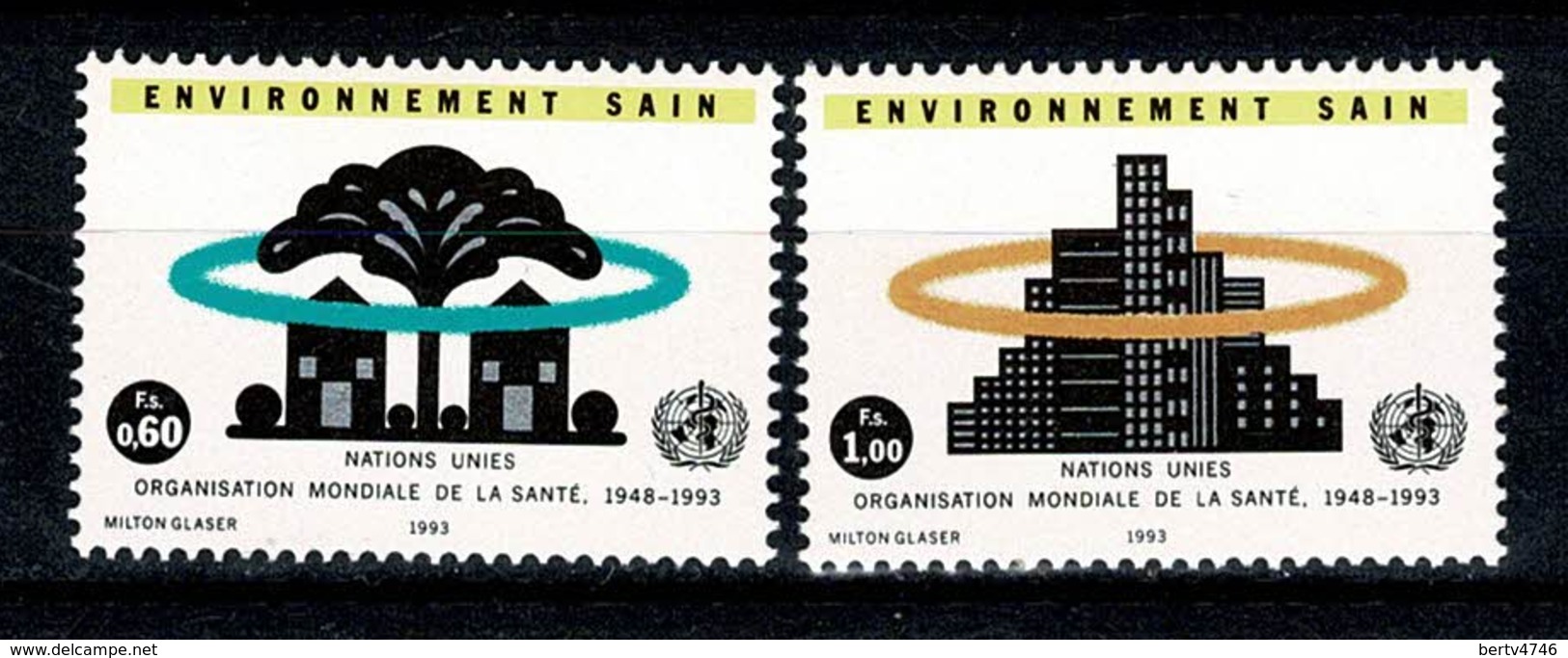 VN Genève 1993 Yv. 247/48**, Mi 231/32** MNH - Neufs