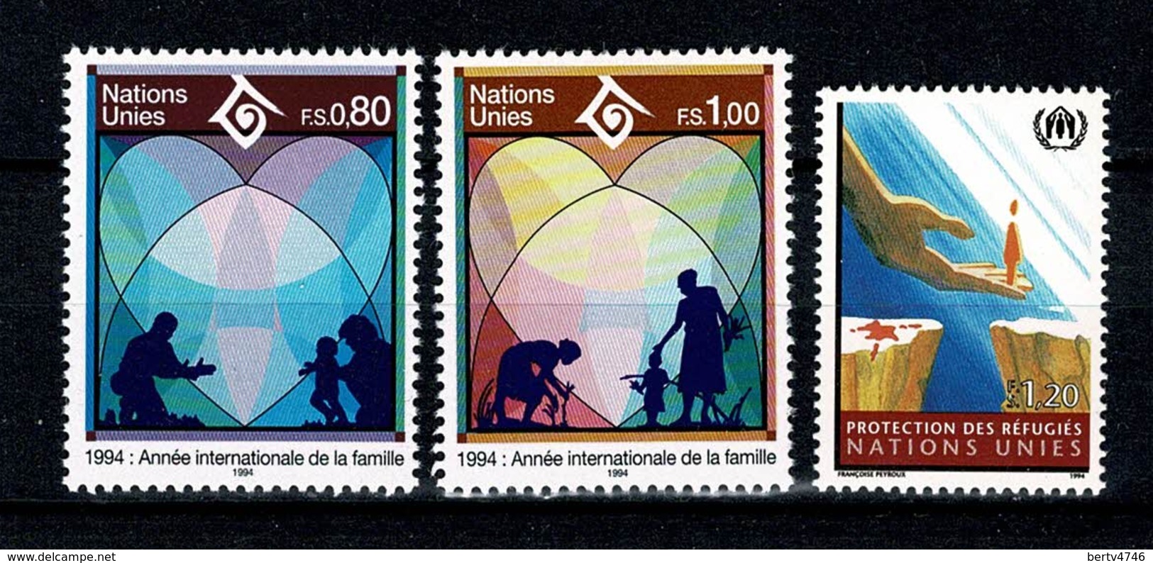 VN Genève 1994 Yv. 263/64**, 269**, Mi 243/44**, 249** MNH - Ongebruikt