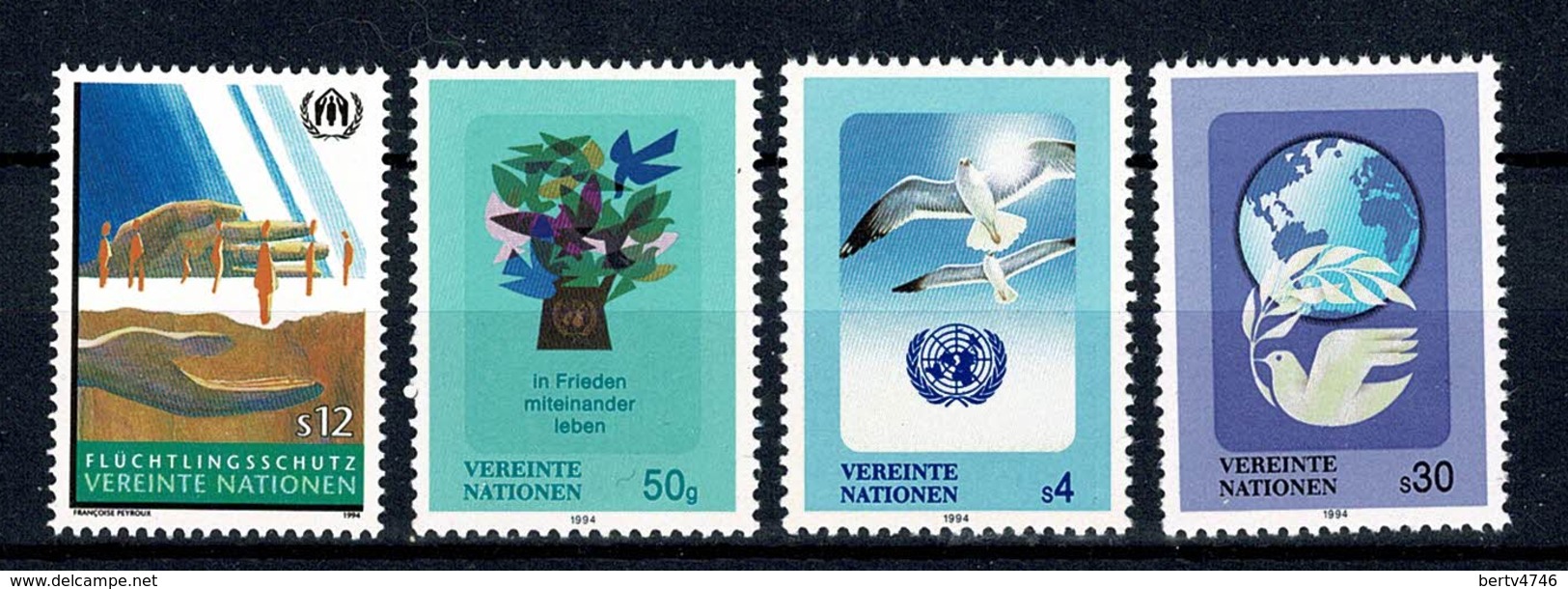 VN Vienne/Wenen 1994 Yv. 186**, 187/89**, Mi 166**, 167/69** MNH - Neufs