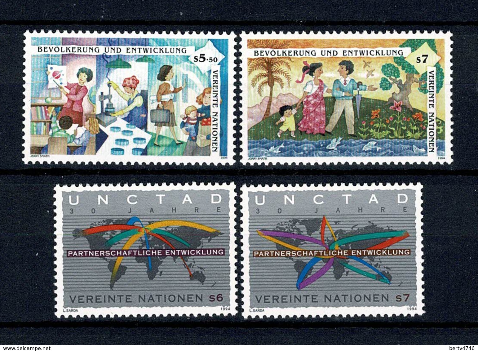 VN Vienne/Wenen 1994 Yv. 194/95**, 196/97**, Mi 174/75**, 176/77** MNH - Neufs