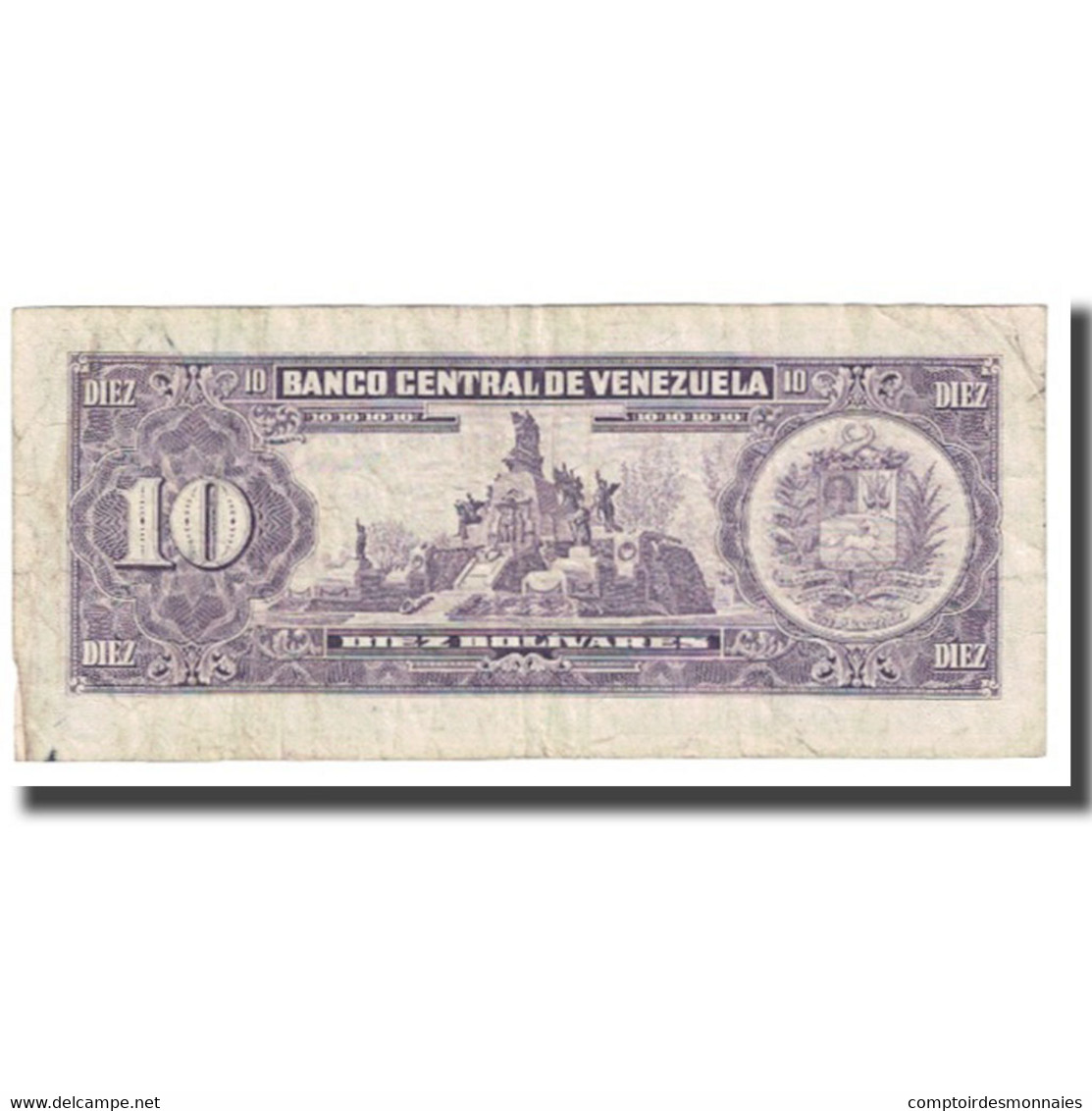 Billet, Venezuela, 10 Bolívares, 1988, 1988-11-03, KM:61c, TB - Venezuela