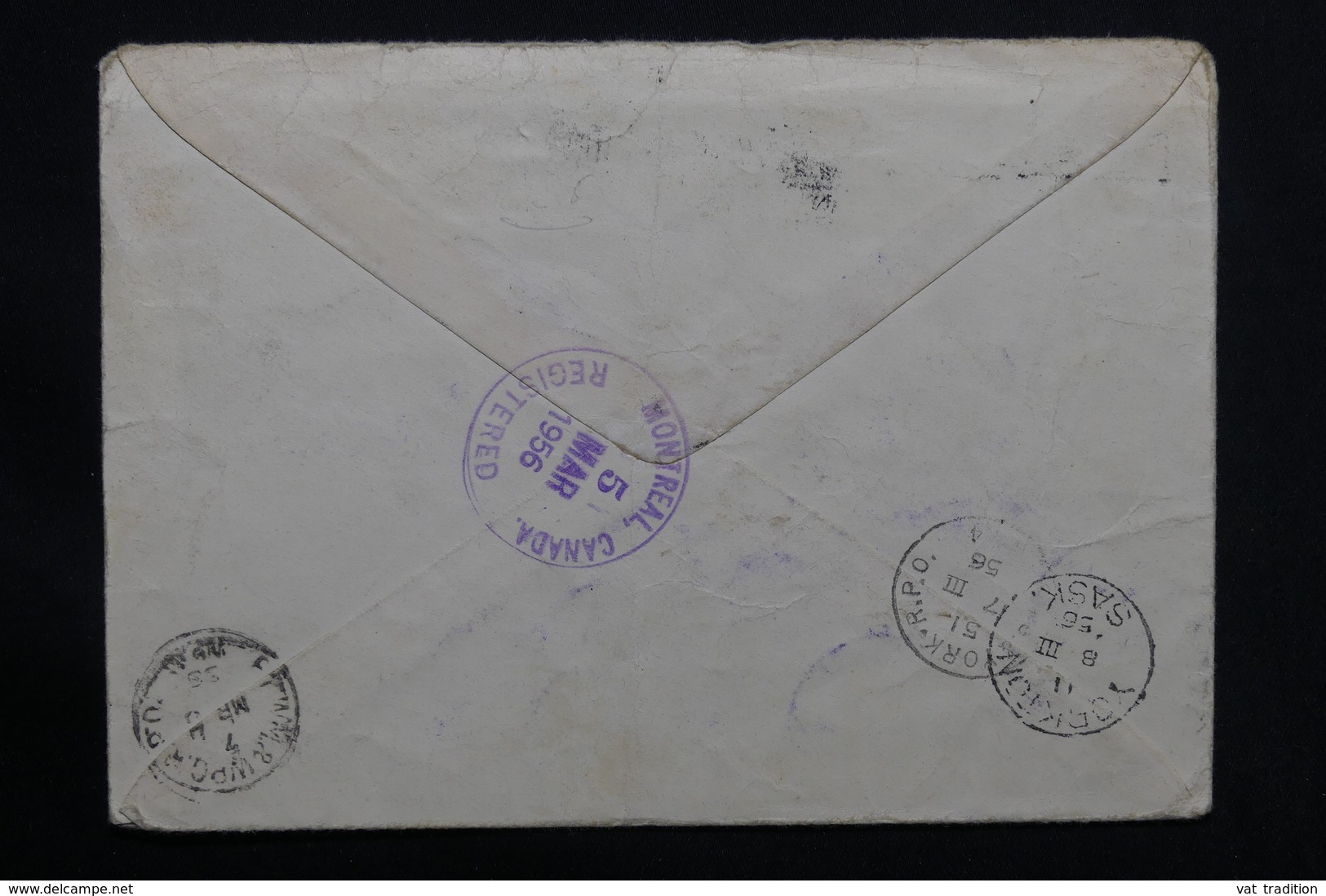U.R.S.S. - Entier Postal + Complément En Recommandé De Karaganda Pour Le Canada En 1956 - L 28534 - 1950-59