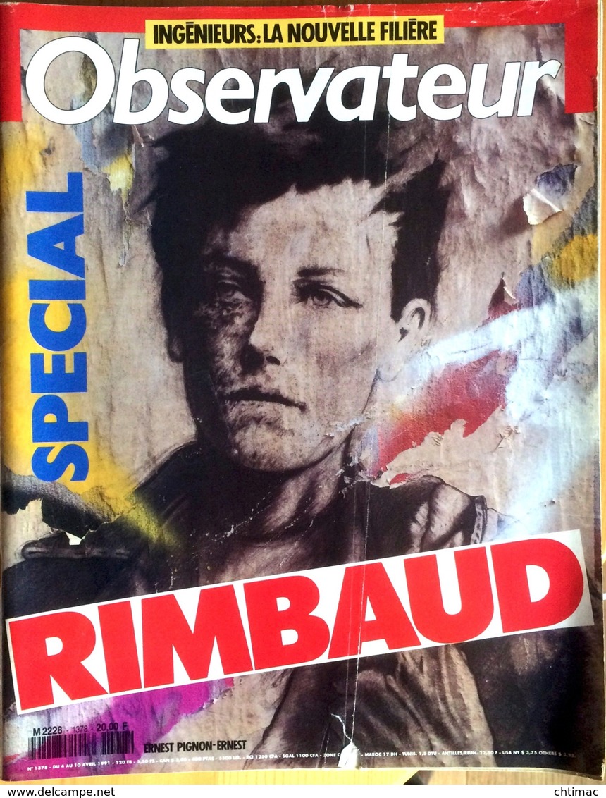 Le Nouvel Observateur N°1378 4 Au 10 Avril 1991 - Spécial Rimbaud - Politik