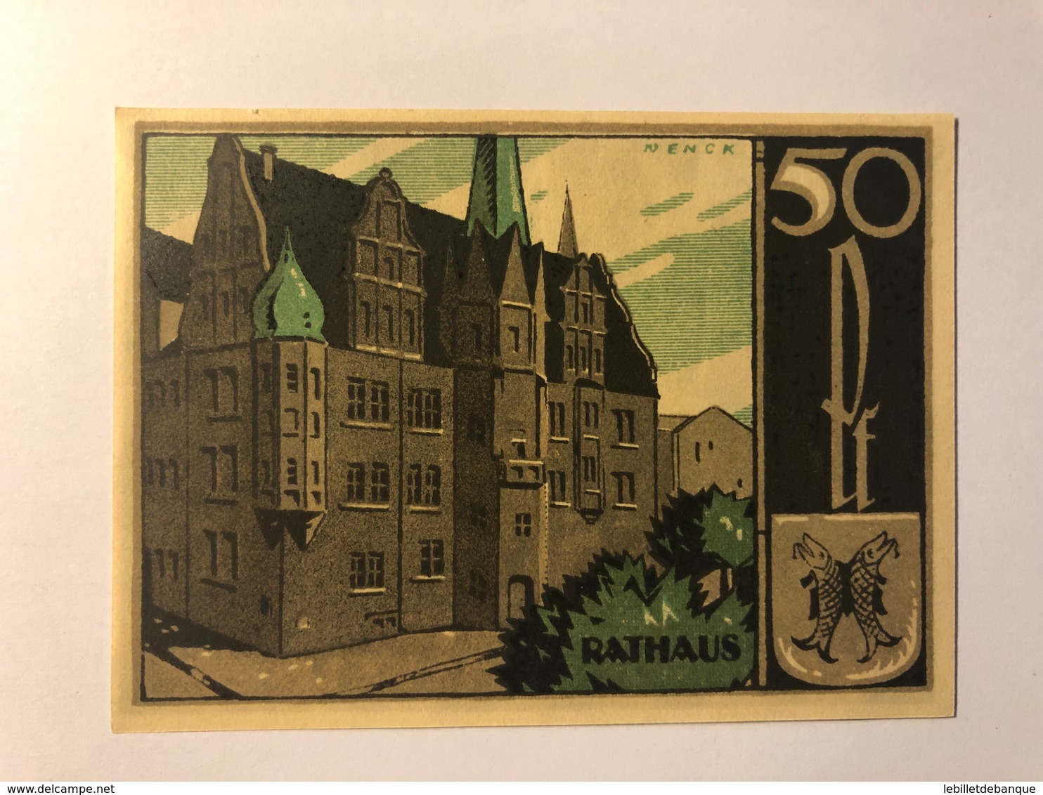 Allemagne Notgeld Saalfeld 50 Pfennig - Collections