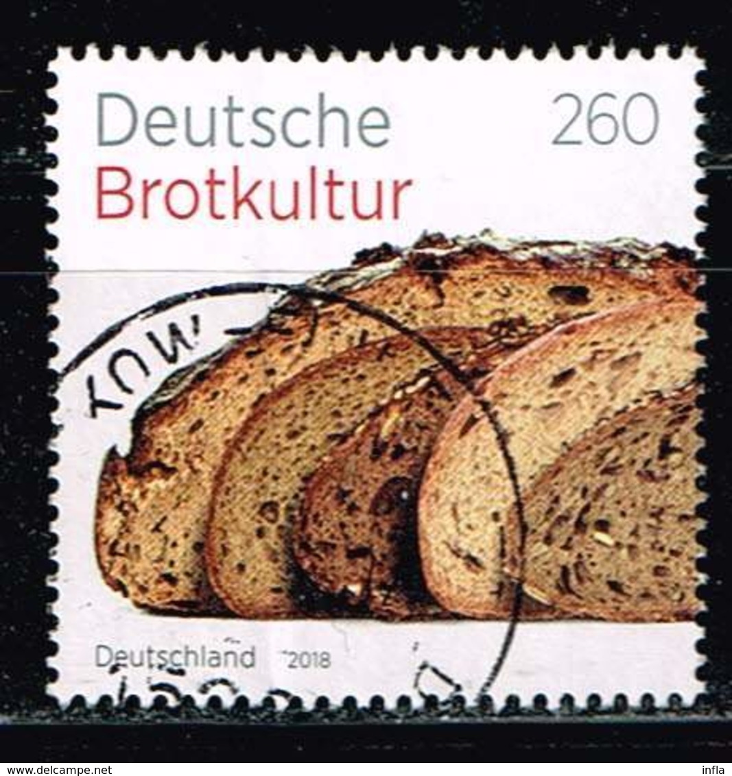 Bund 2018, Michel# 3355 O Deutsche Brotkultur - Oblitérés