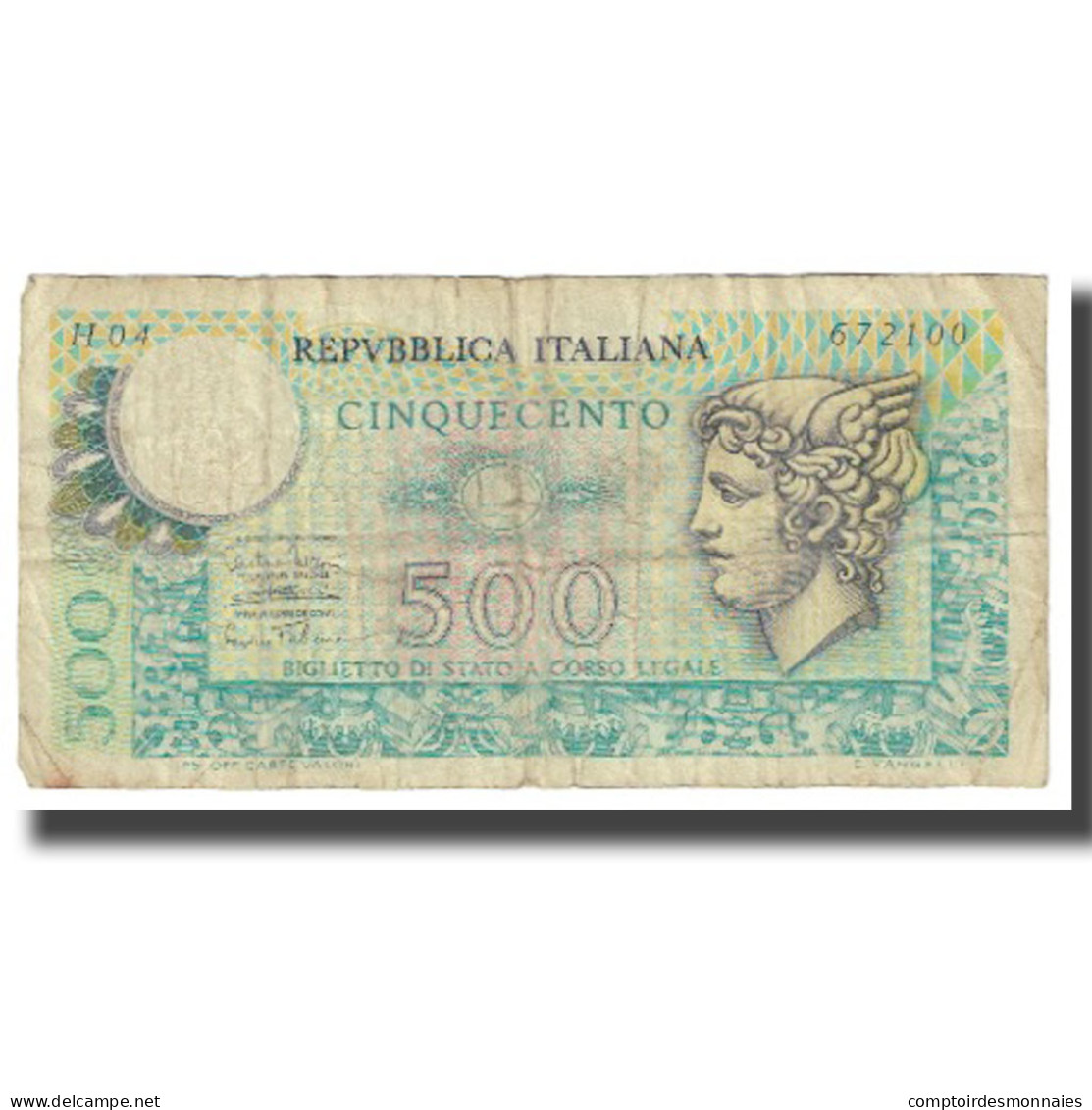 Billet, Italie, 500 Lire, KM:95, TB - Sonstige & Ohne Zuordnung