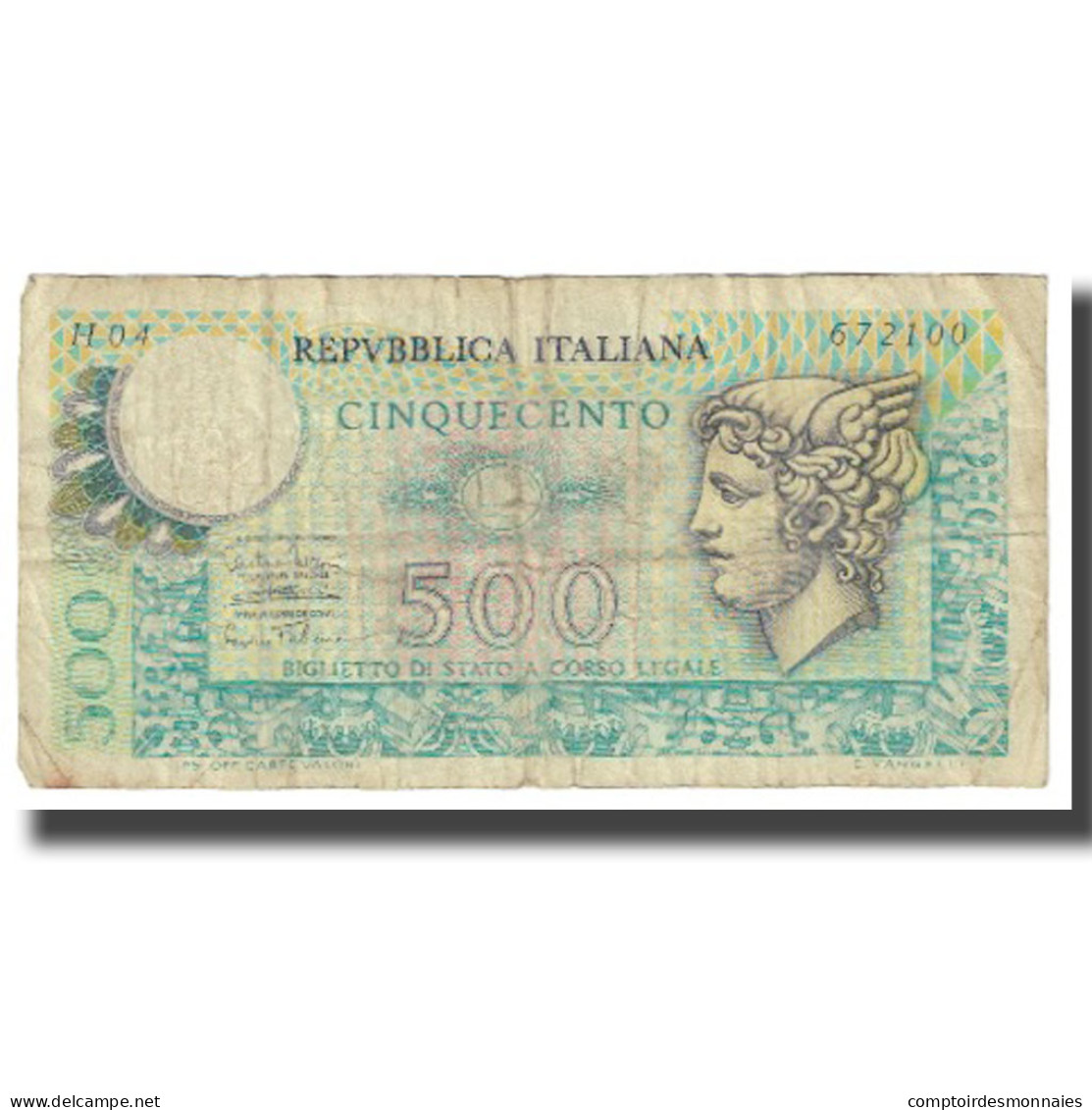 Billet, Italie, 500 Lire, KM:95, TB - Autres & Non Classés