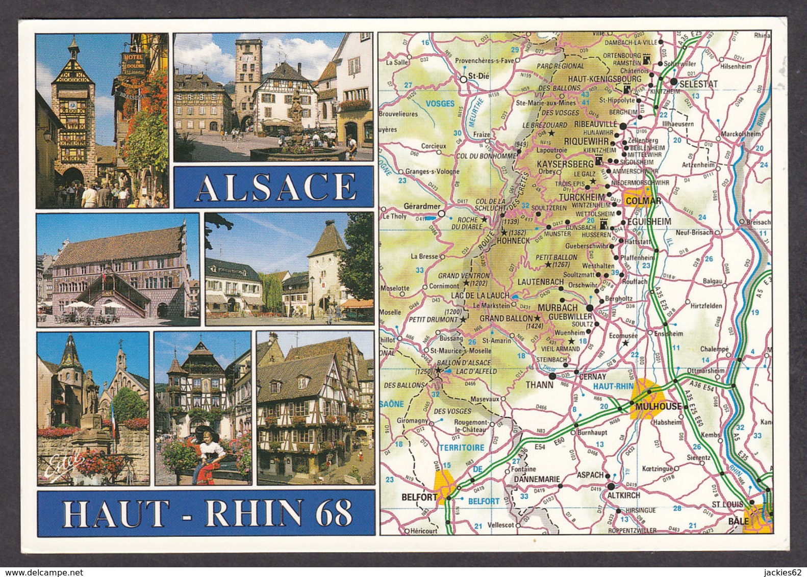 91300/ FRANCE, L'Alsace - Cartes Géographiques