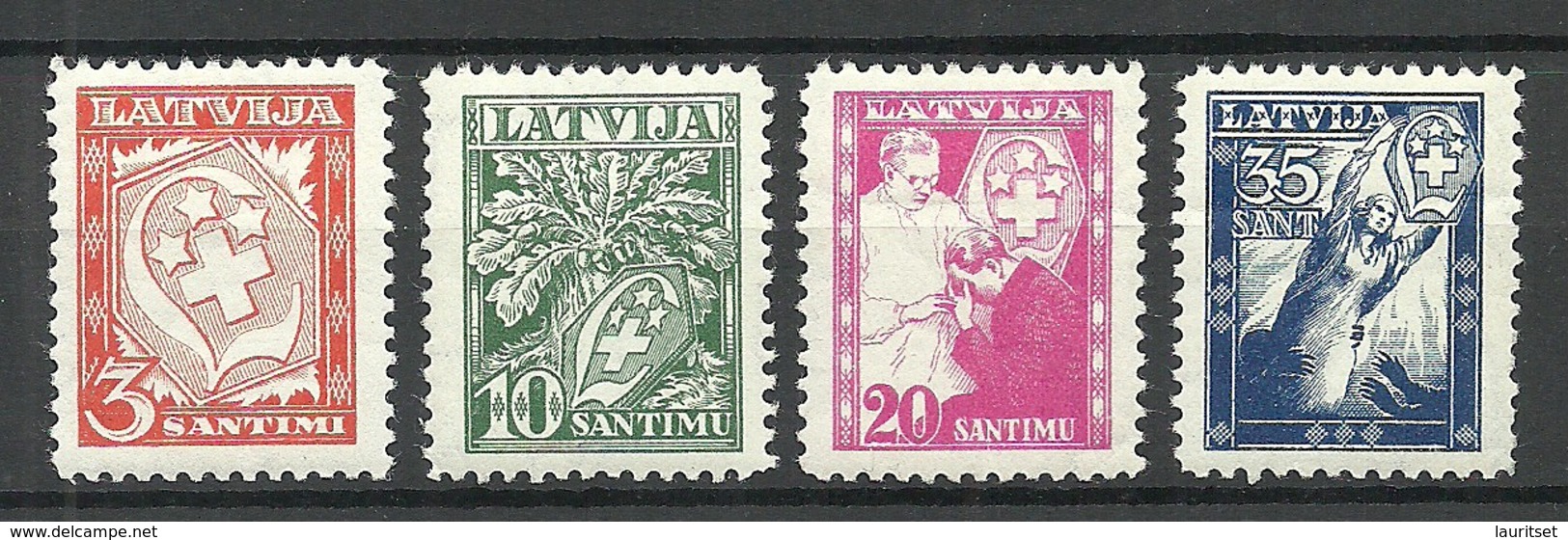LETTLAND Latvia 1936 Michel 242 - 245 * - Lettland