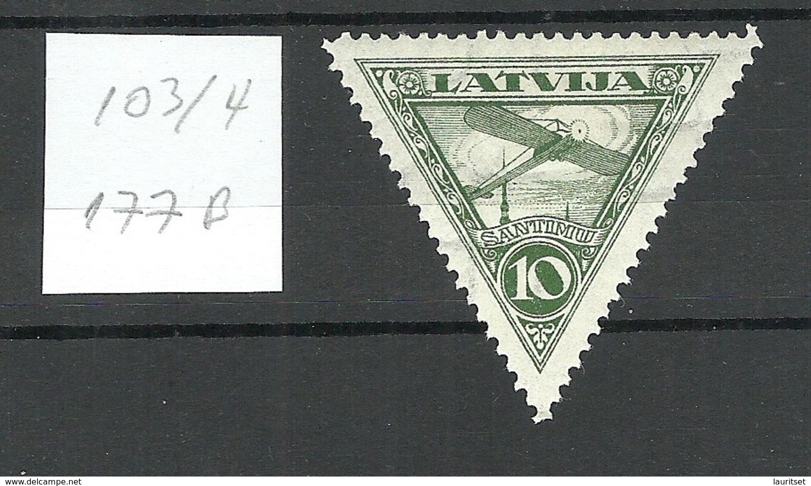 Lettland Latvia 1931 Michel 177 B * WM Inverted Vertical - Latvia