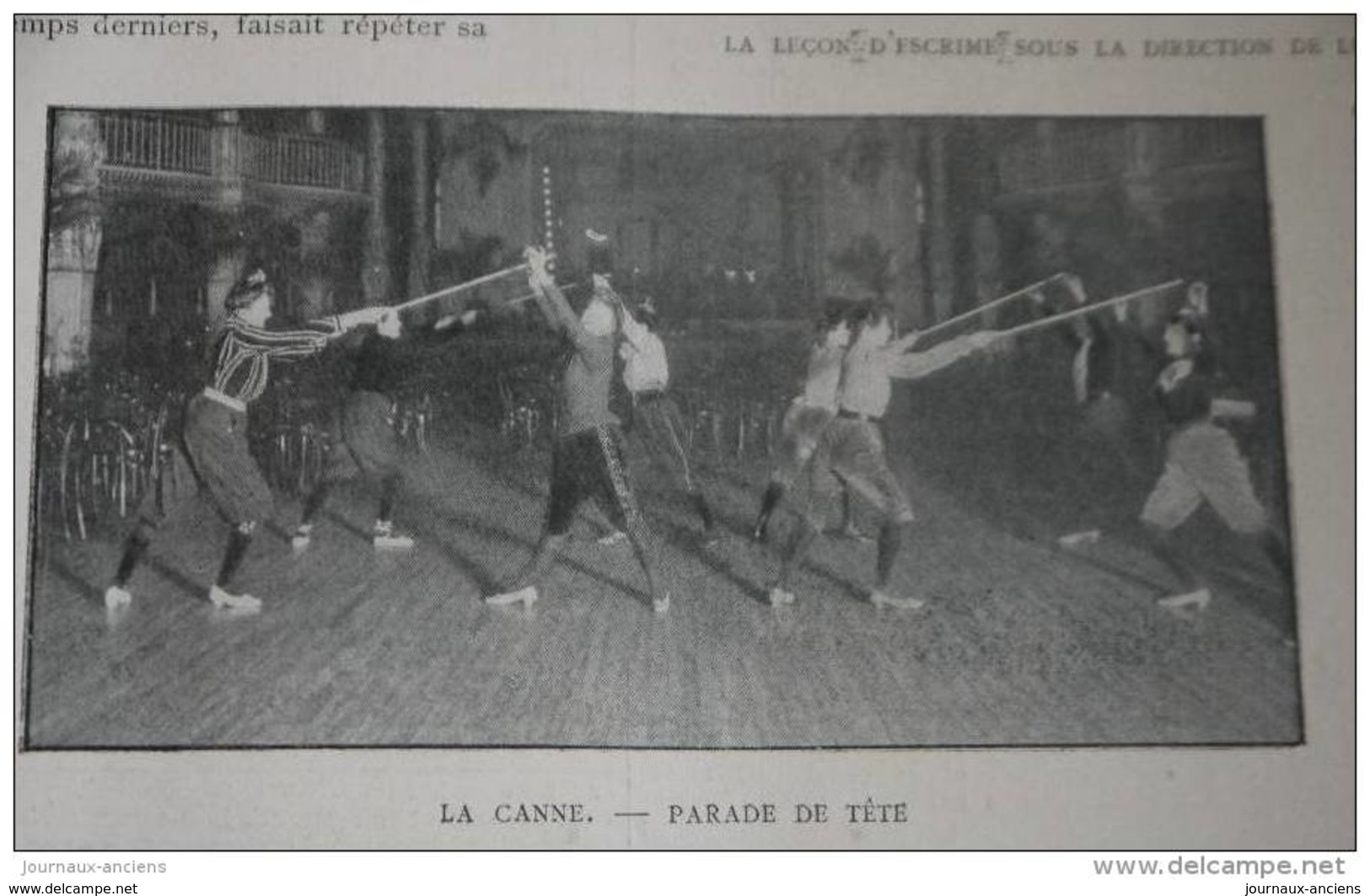 1902 LE SPORT AU THÉATRE - LEÇON D'ESCRIME - LEÇON DE CANNE - 1900 - 1949