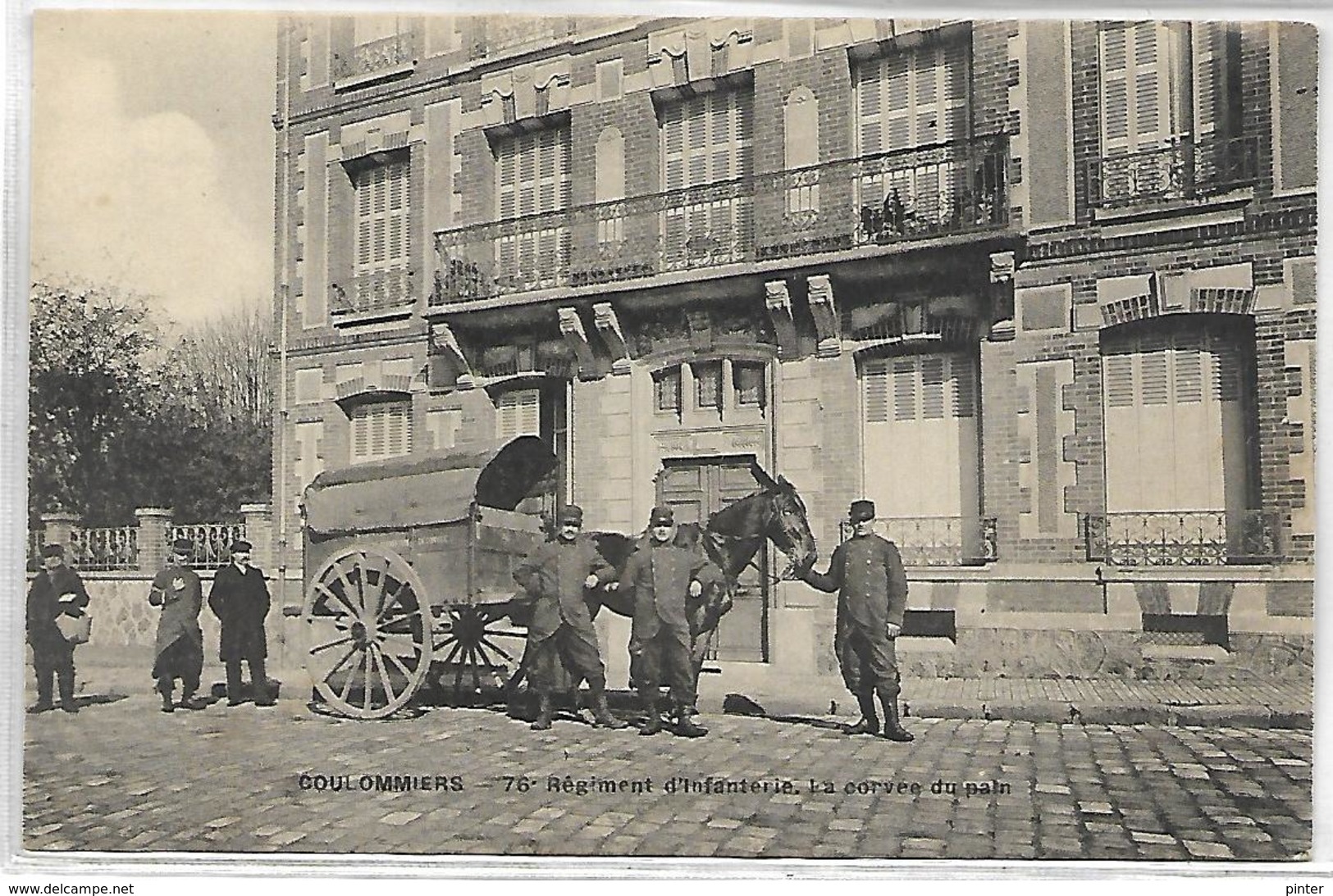 COULOMMIERS - 76e Régiment D'Infanterie - La Corvée Du Pain - Carte TRES RARE - Coulommiers