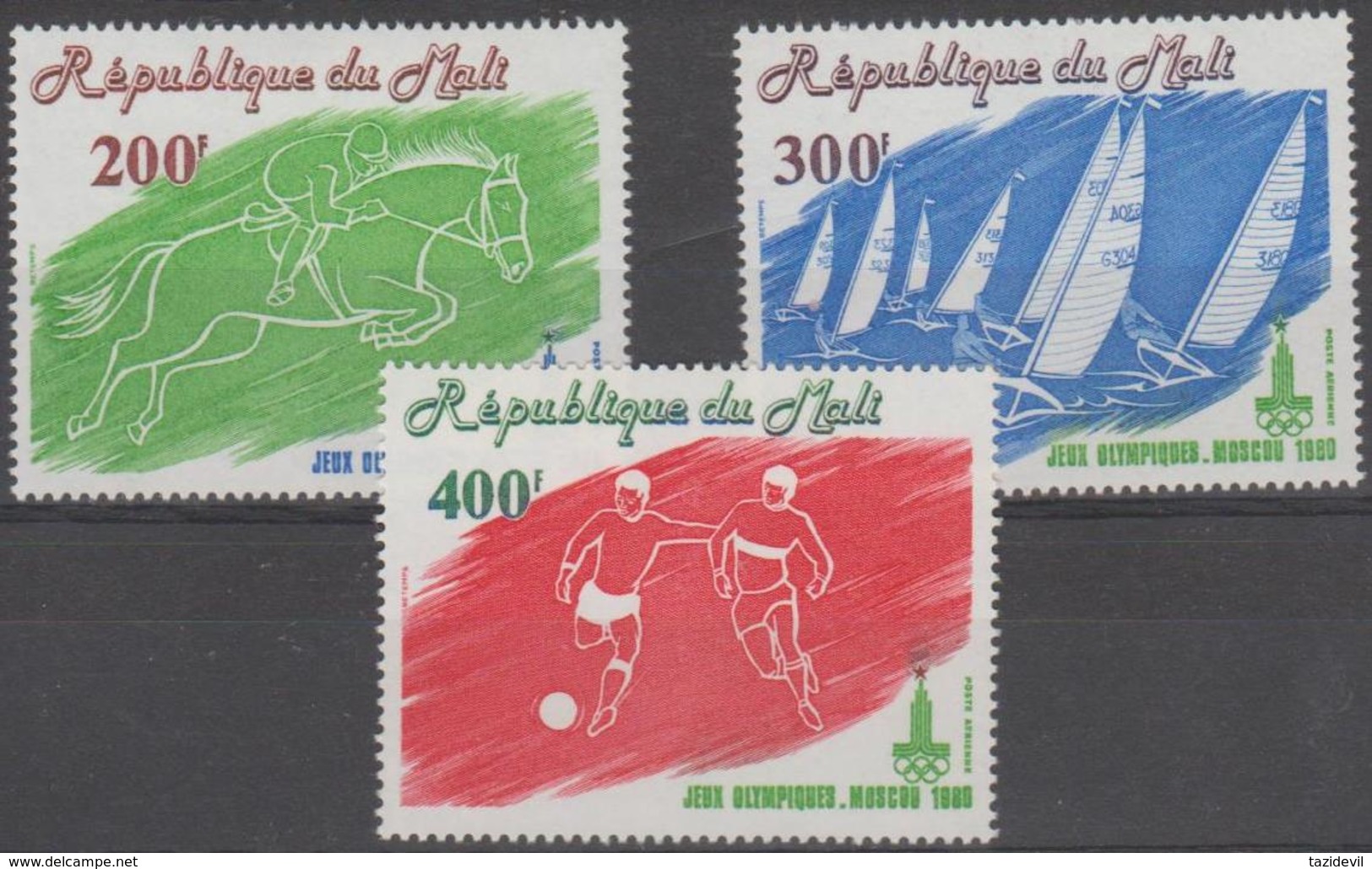 MALI - 1980 Olympic Games. Scott C383-385. MNH ** - Mali (1959-...)