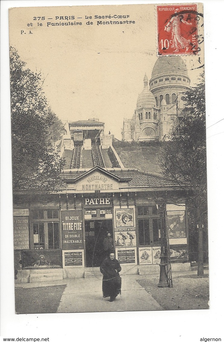 21906 - Paris Le Sacré-Coeur Et Le Funiculaire De Montmartre - Sacré Coeur