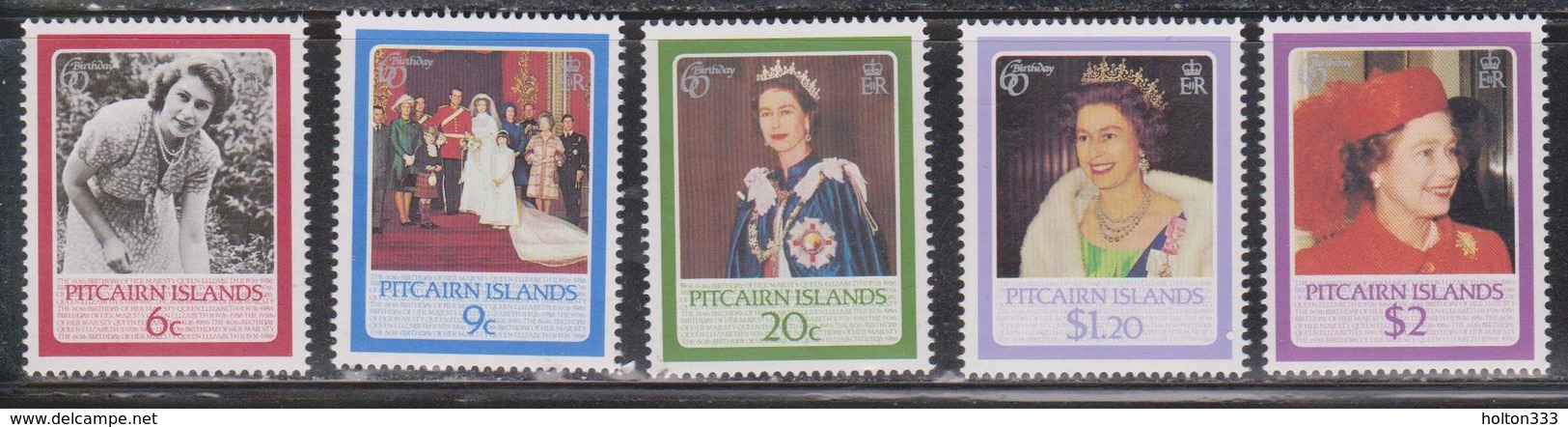 PITCAIRN ISLANDS Scott # 270-4 MNH - QEII 60th Birthday - Pitcairn Islands