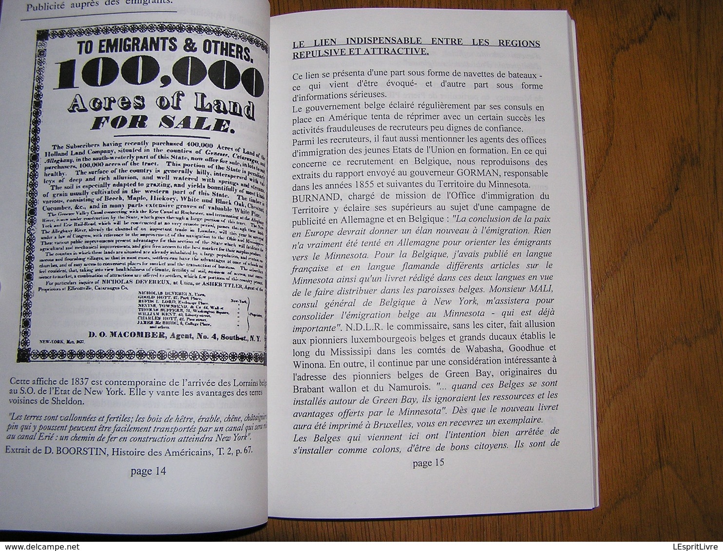 ARLONAIS FONDATEURS DE BELGIUM WISCONSIN Régionalisme Arlon Bonnert Guirsch Hachy Ardenne Emigration Amérique Usa