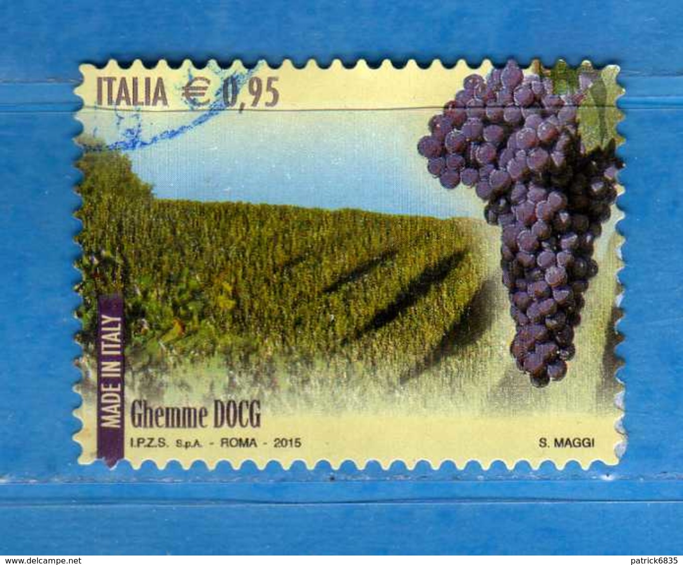 Italia ° - 2015 - Made In Italy Vini DOCG GHEMME. Unif. 3689.    USATO, Vedi Descrizione. - 2011-20: Usati