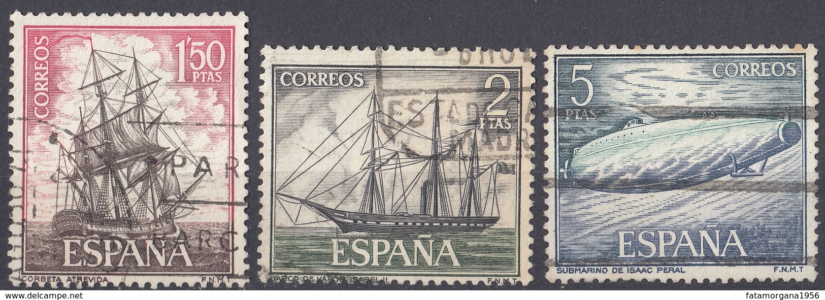 ESPAÑA - SPAGNA - SPAIN - ESPAGNE - 1964 - Lotto Di 3 Valori Usati: Yvert 1264, 1265 E 1268. - Usati