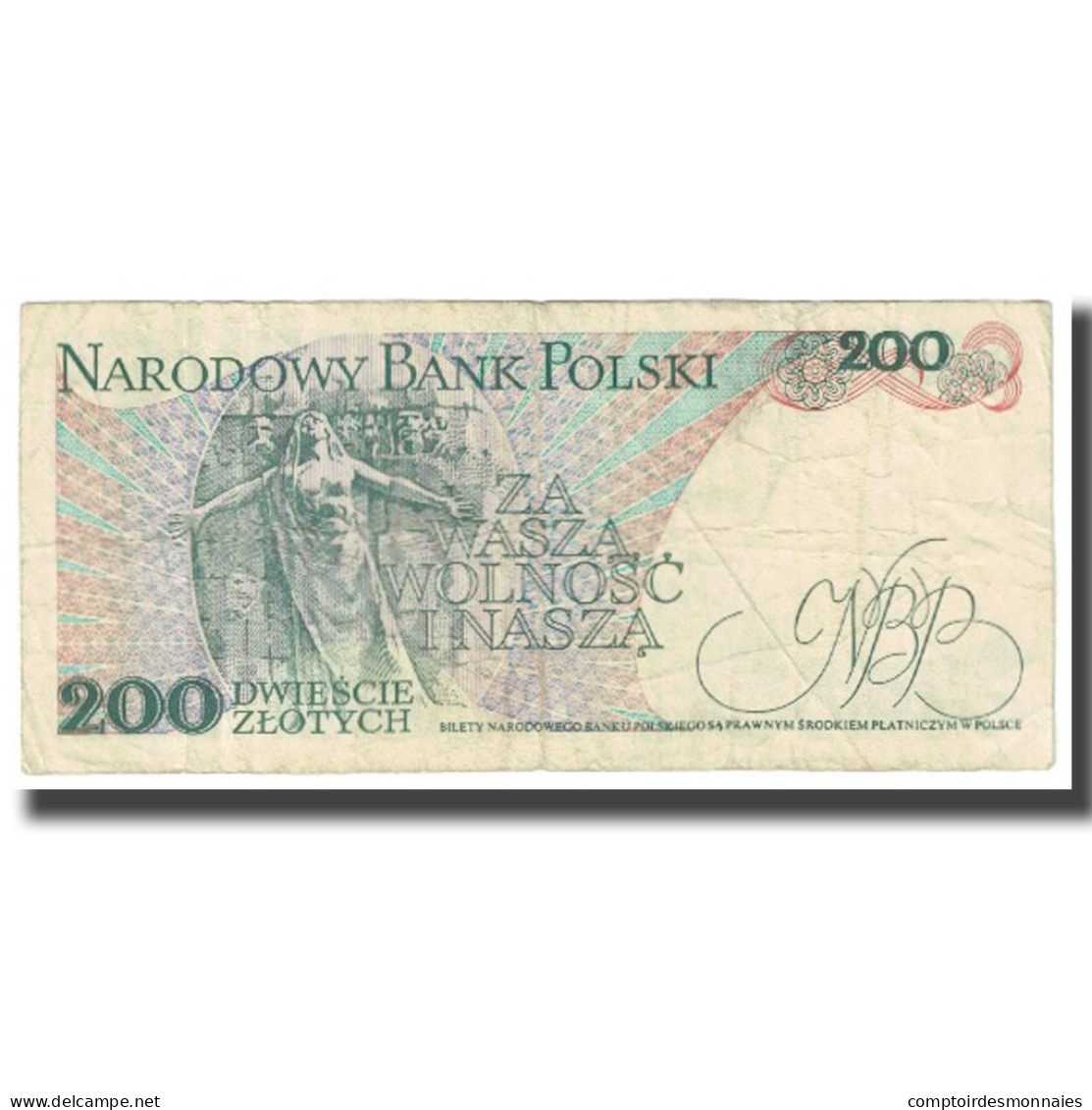 Billet, Pologne, 200 Zlotych, 1982, 1982-06-01, KM:144a, TB - Pologne