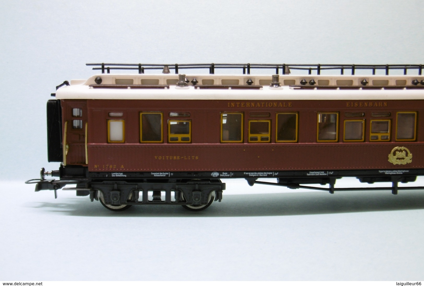 Altaya / Trix - VOITURE LITS TECK CIWL N° 1782 A Orient Express 1910 Neuf HO 1/87 - Voitures Voyageurs