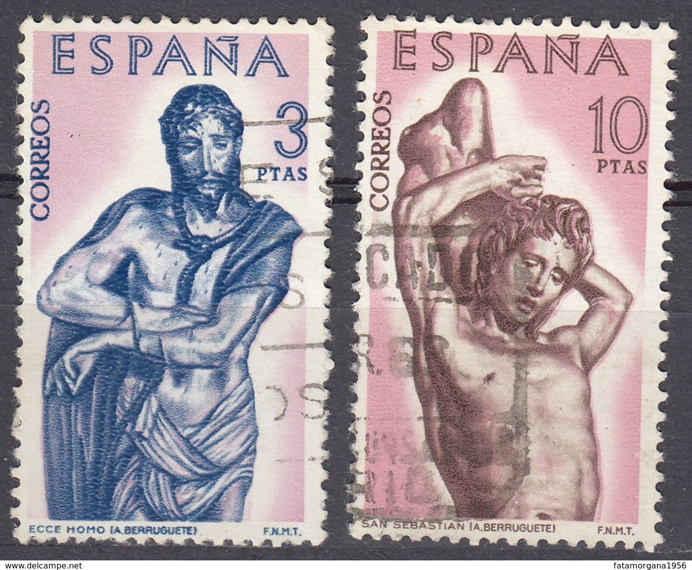 ESPAÑA - SPAGNA - SPAIN - ESPAGNE - 1962 - Lotto 2 Valori Usati: Yvert 1107/1108. - Usati
