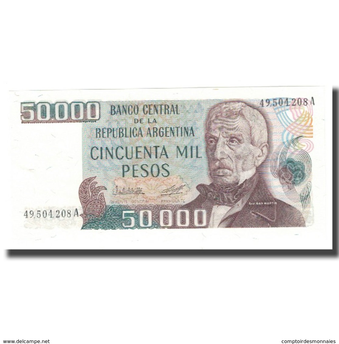 Billet, Argentine, 50,000 Pesos, KM:307, NEUF - Argentine