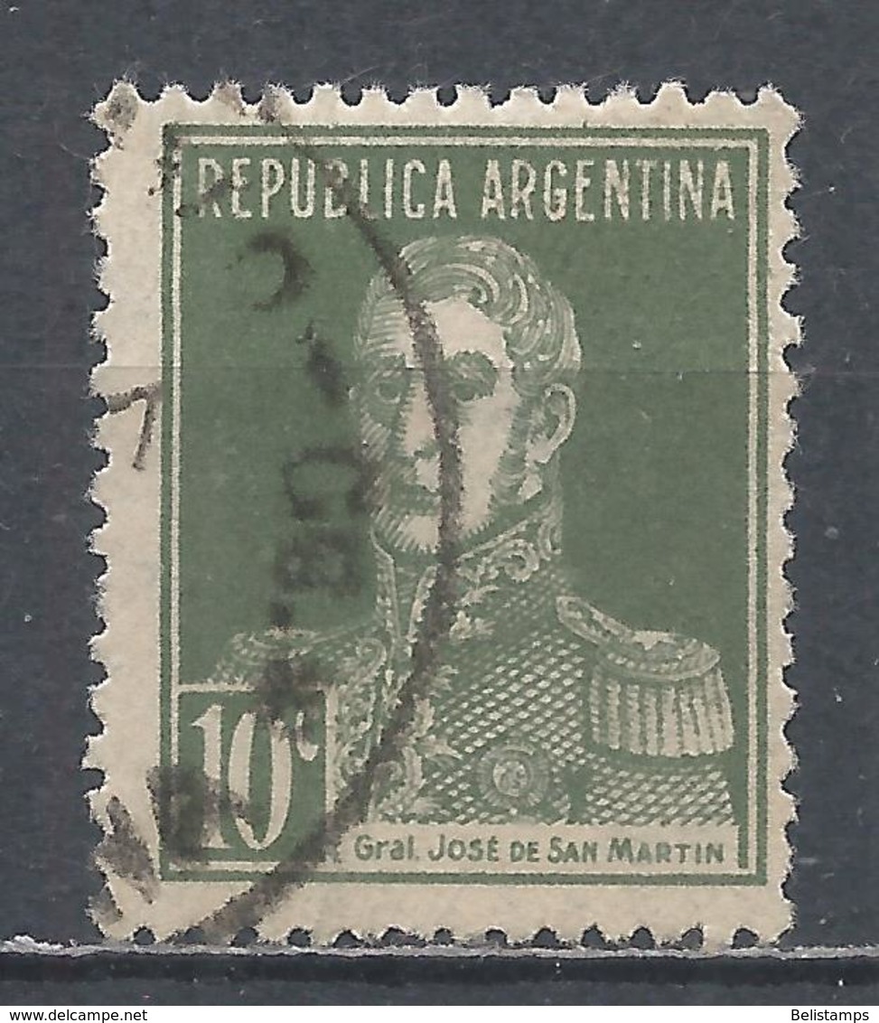 Argentina 1923. Scott #346 (U) General, Jose De San Martin - Used Stamps
