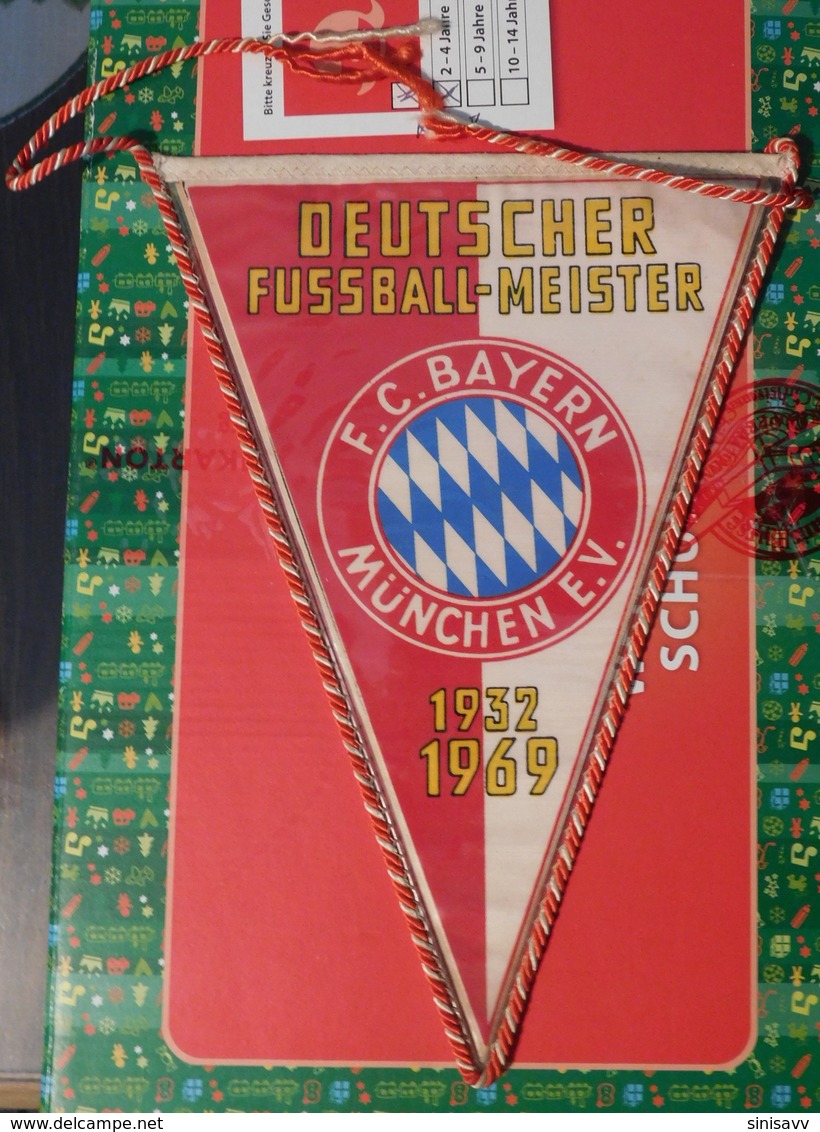 Sports Flags / Pennant - Soccer - Bayern Munchen - Rare - Apparel, Souvenirs & Other