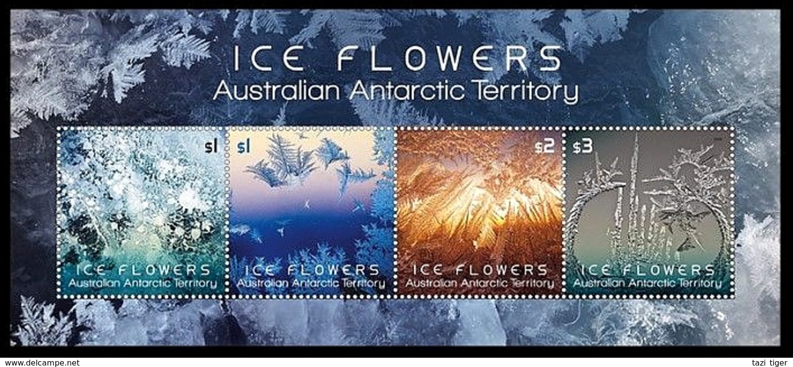 AUSTRALIAN ANTARCTIC TERRITORY (AAT) • 2016 • Ice Flowers - Miniature Sheet • MNH (1) - Unused Stamps