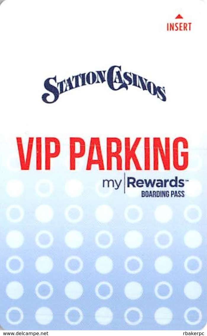 Station Casinos Las Vegas, NV - VIP Parking Card - Copyright 2018 - Exp 12/31/18 - Casino Cards