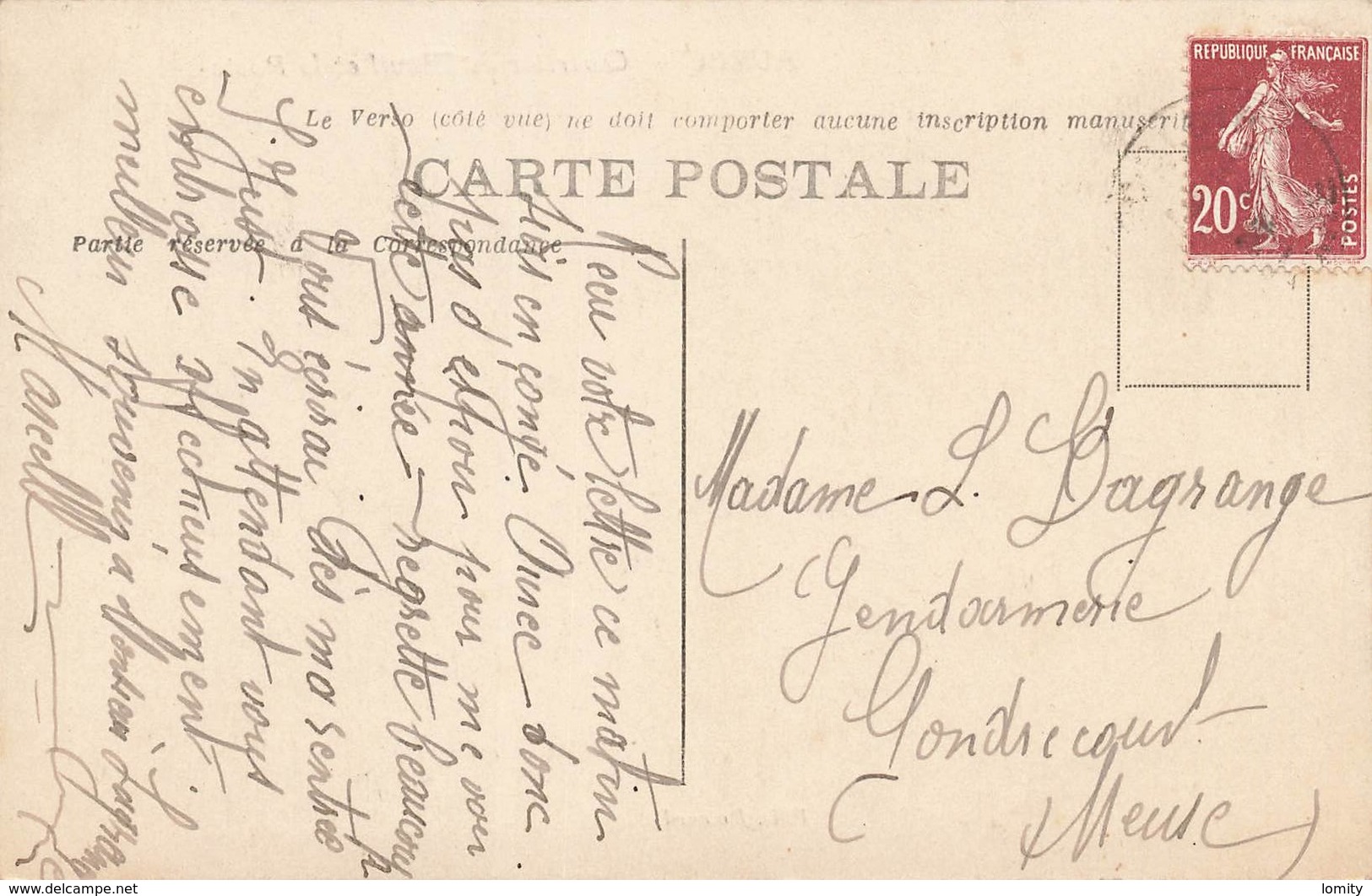 43 Aurec Quartier Du Breuil Et La Poste PTT Postes Telegraphes Telephones Cpa Carte Animée - Autres & Non Classés