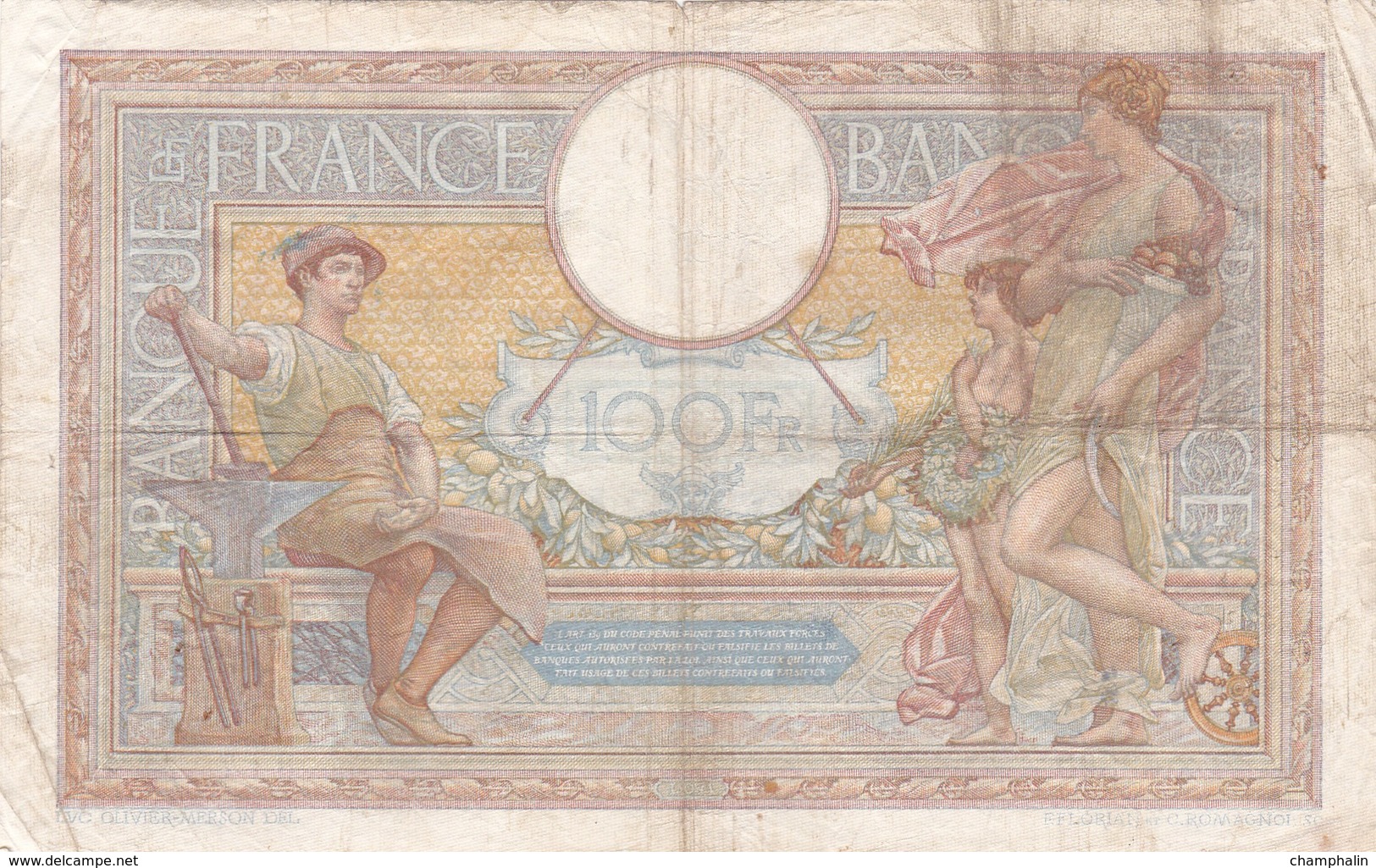 France - Billet De 100 Francs Type Luc-Olivier Merson - 2 Février 1939 - 100 F 1908-1939 ''Luc Olivier Merson''