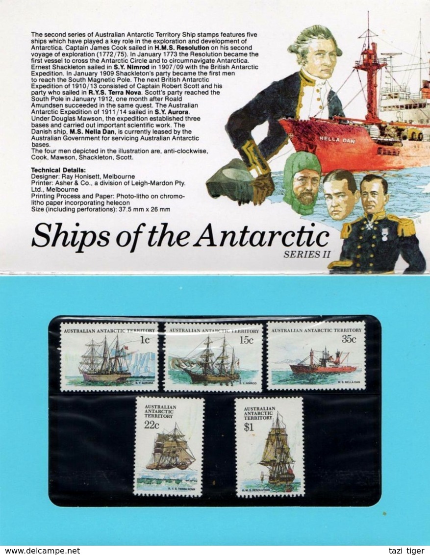 AUSTRALIAN ANTARCTIC TERRITORY (AAT) • 1980 • Ships Of The Antarctic: Series II • Pack - Other & Unclassified