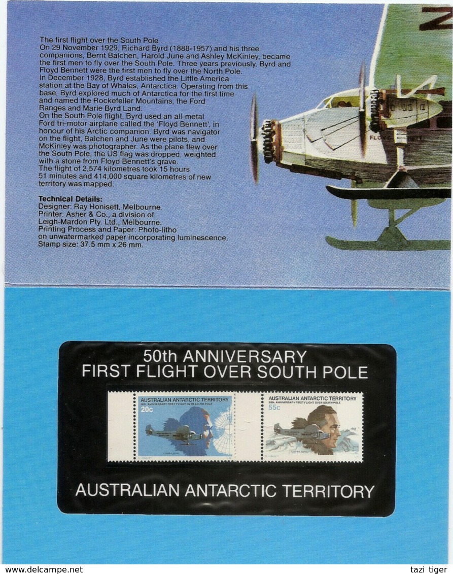 AUSTRALIAN ANTARCTIC TERRITORY (AAT) • 1979 • 50th Anniversary Of First Flight Over South Pole • Pack - Autres & Non Classés