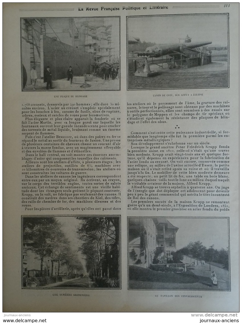 1910 LA FÊTE DES ROIS - VISITE CHEZ KRUPP - ISSY LES MOULINEAUX MORT DES AVIATEURS LAFFONT ET POLA - ANDRÉ HELLÉ