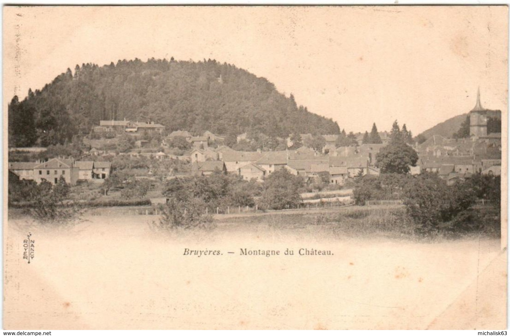 6ZA 141 CPA - BRUYERES - MONTAGNE DU CHATEAU - Bruyeres