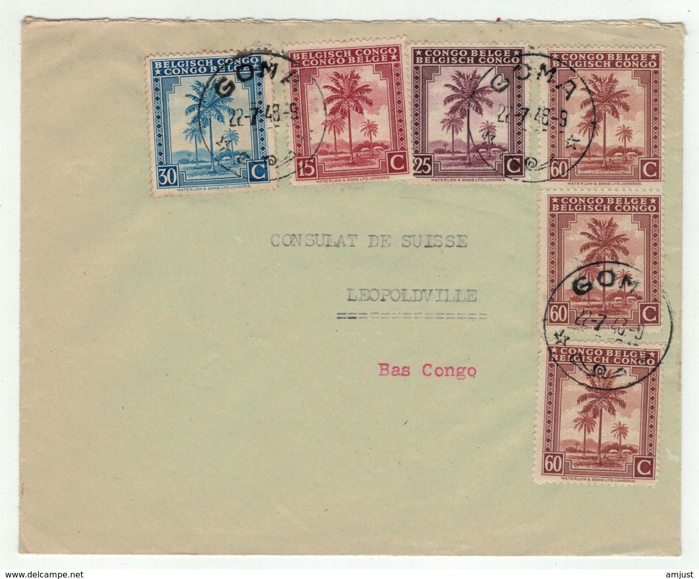 Congo Belge // Lettre Pour Lépoldville - Lettres & Documents