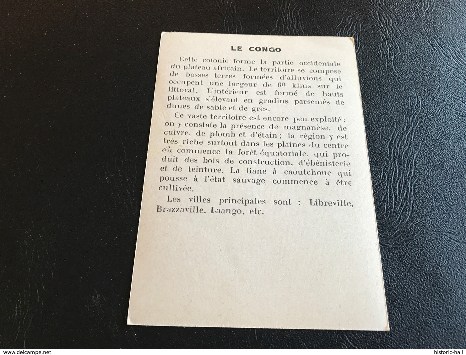 LE CONGO - LIBREVILLE - Bananes - FEMME De LIBREVILLE - Chromo « Bon Point » - Autres & Non Classés