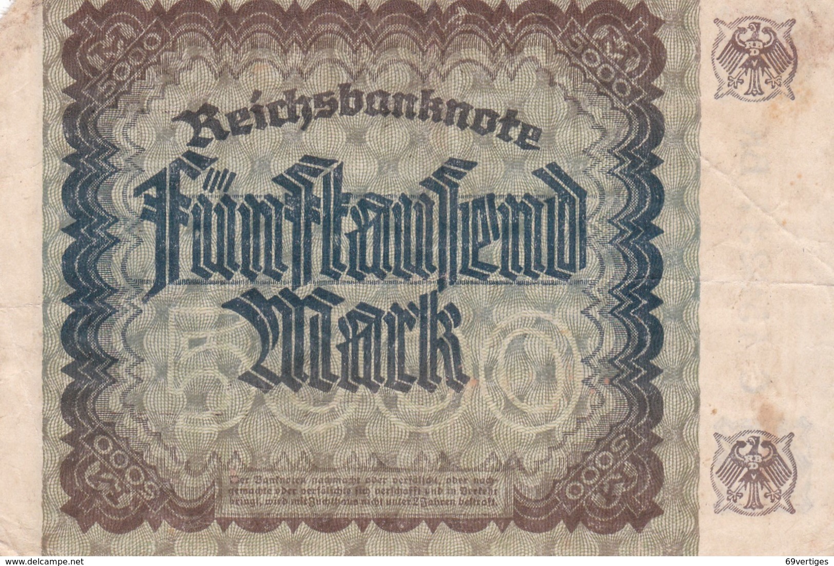 5000 MARK, Berlin 1922, C452237 BK - 5.000 Mark