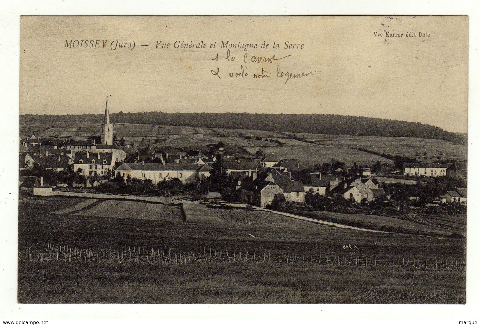 Cpa MOISSEY Vue Générale Et Montagne De La Serre - Other & Unclassified