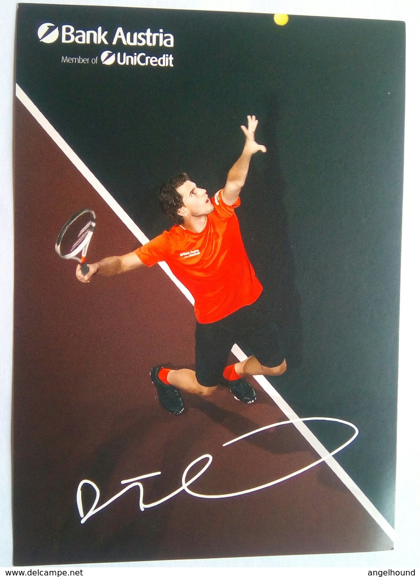 Dominic Thiem   Signed Card - Autografi