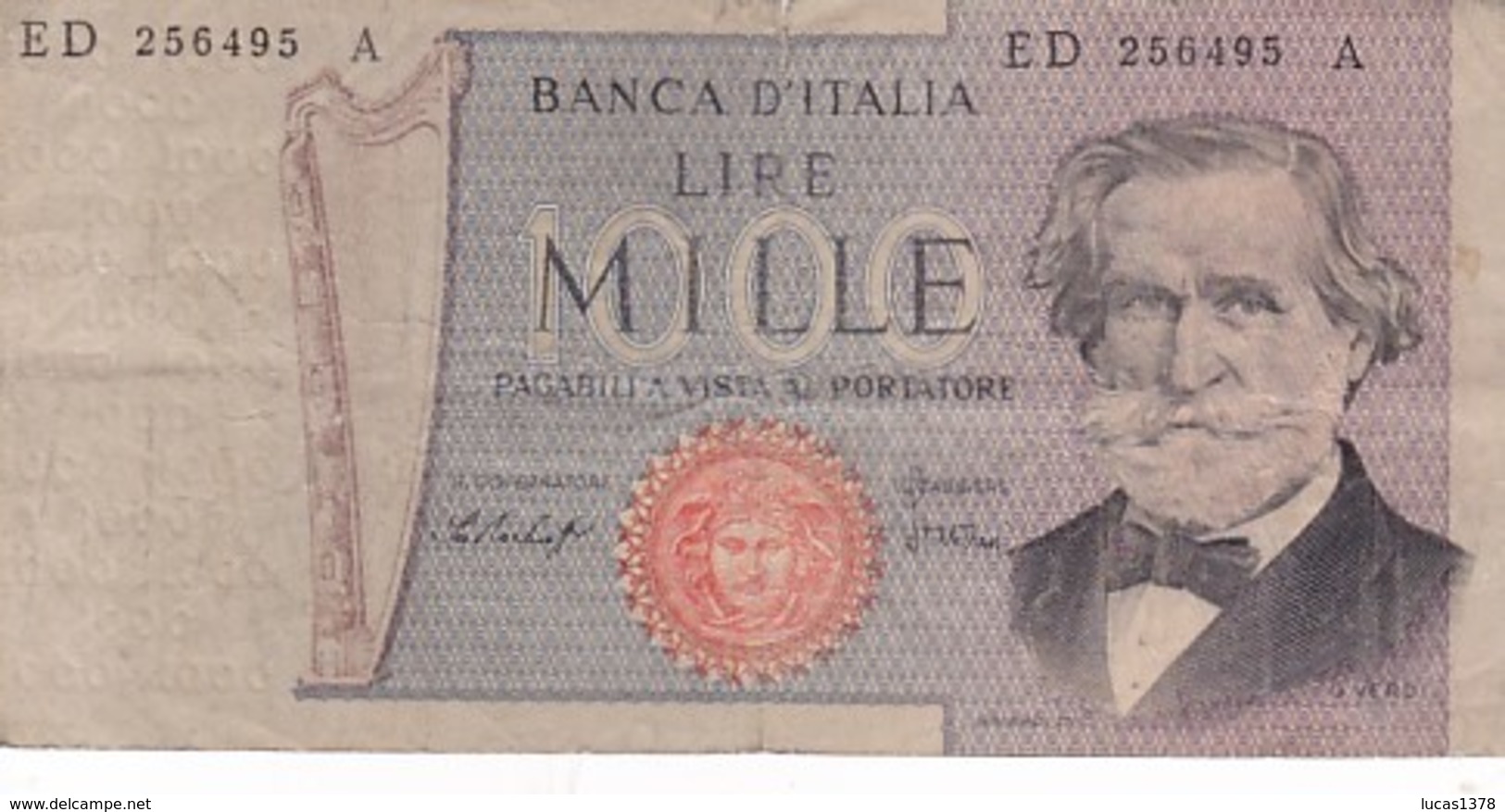 ITALIE 1000 LIRE VERDI 1969 / - 1000 Lire