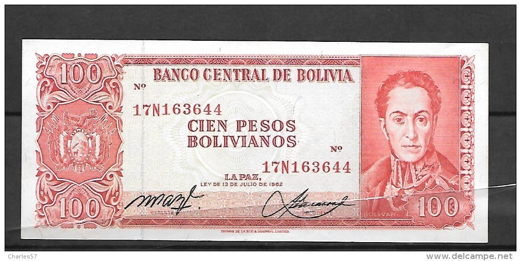 Bolivie : 100  Bolivianos Neuf Qualité , Superbe - Bolivie